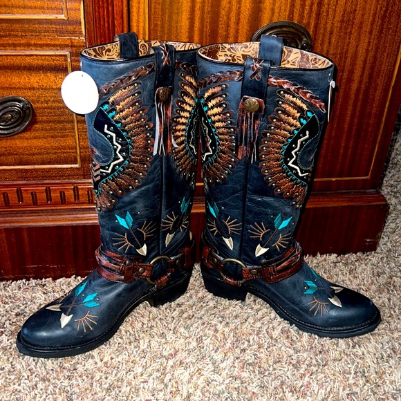 NWT Corral Biker Boots - Picture 2 of 6